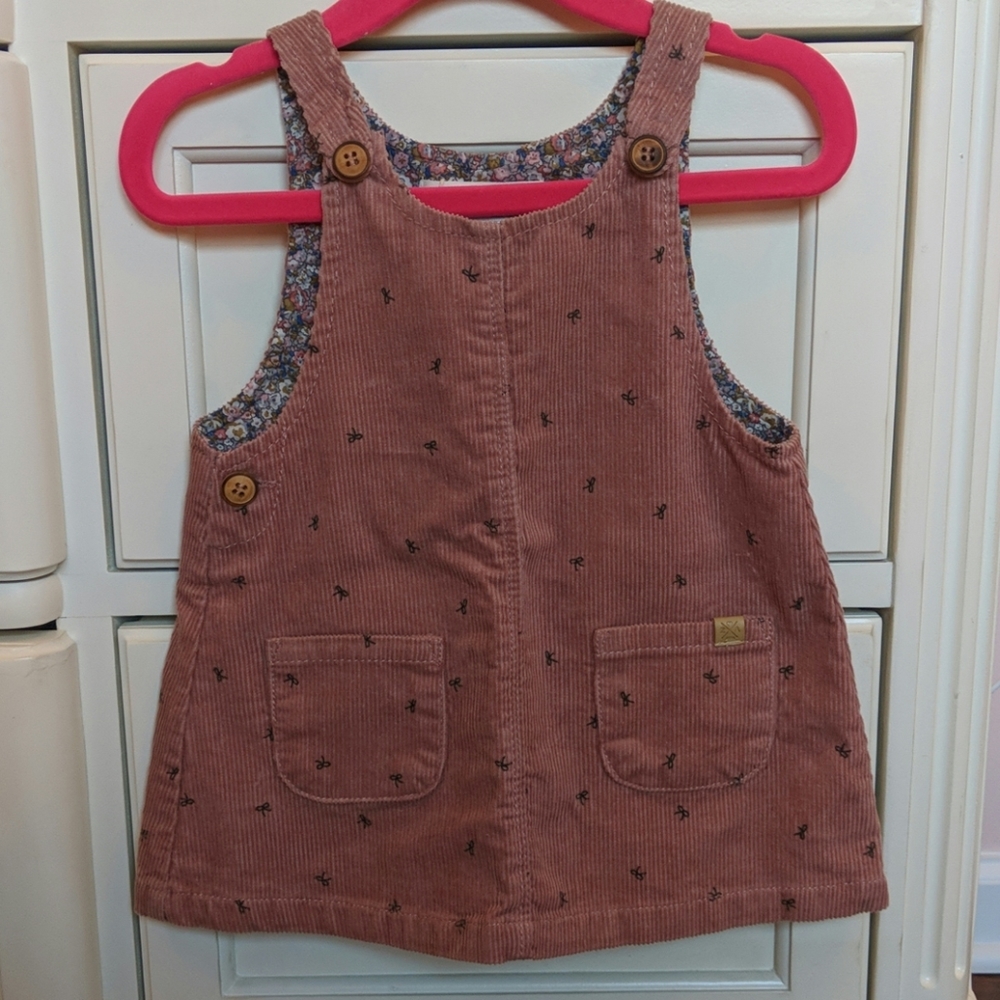 🎀NWT🎀 Zara baby girl corduroy bow dress